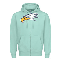 Seafoam eagle high school Zipper Hoodie - linhVisuals