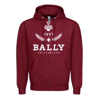 Burgundy bally Zipper Hoodie - linhVisuals