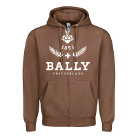 Chestnut bally Zipper Hoodie - linhVisuals