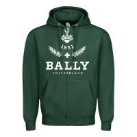 Sports Green bally Zipper Hoodie - linhVisuals