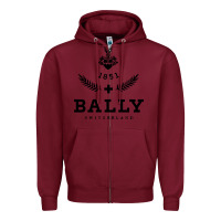 Burgundy bally Zipper Hoodie - linhVisuals