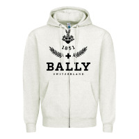 Oatmeal Heather bally Zipper Hoodie - linhVisuals