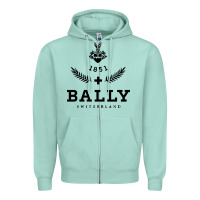 Seafoam bally Zipper Hoodie - linhVisuals