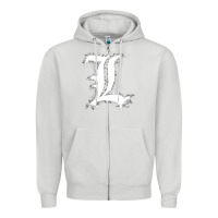 Dove Grey ryuzaki Zipper Hoodie - linhVisuals