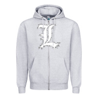 Heather Grey ryuzaki Zipper Hoodie - linhVisuals