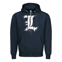 Navy ryuzaki Zipper Hoodie - linhVisuals
