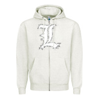 Oatmeal Heather ryuzaki Zipper Hoodie - linhVisuals