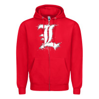 Red ryuzaki Zipper Hoodie - linhVisuals