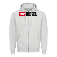 Dove Grey Diesel Zipper Hoodie - linhVisuals