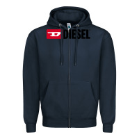 Navy Diesel Zipper Hoodie - linhVisuals