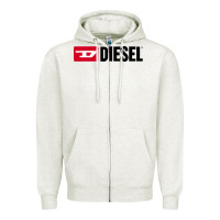 Oatmeal Heather Diesel Zipper Hoodie - linhVisuals