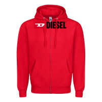 Red Diesel Zipper Hoodie - linhVisuals