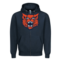 Navy evanston township high school Zipper Hoodie - linhVisuals