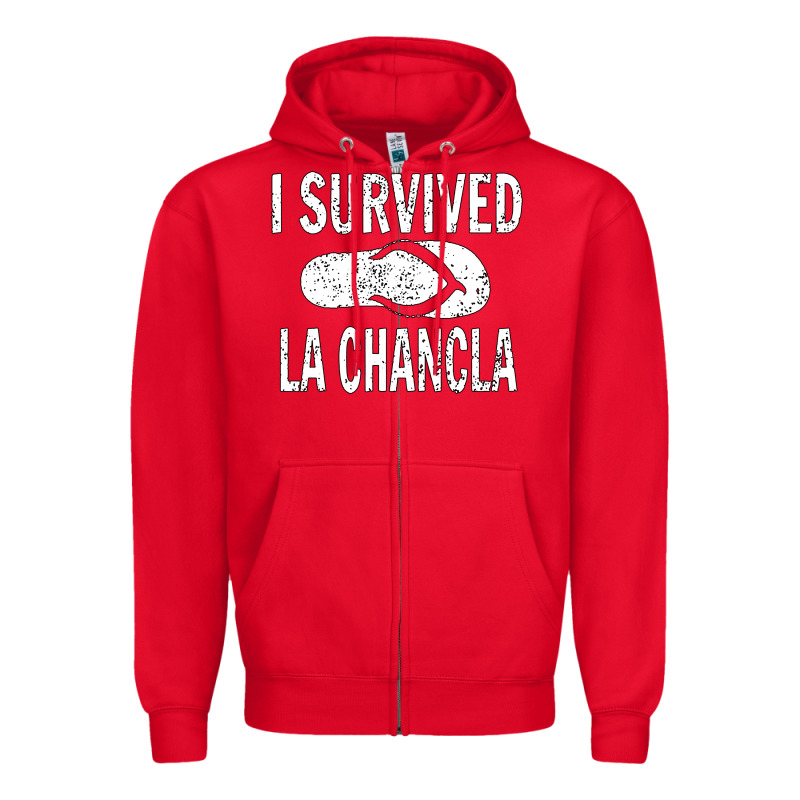 I Survived La Chancla Zipper Hoodie by linhVisuals | Teevron