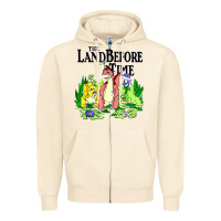 Sandshell land before time pastel dinosaur friends Zipper Hoodie - linhVisuals