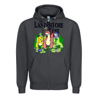 Smoke land before time pastel dinosaur friends Zipper Hoodie - linhVisuals