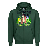 Sports Green land before time pastel dinosaur friends Zipper Hoodie - linhVisuals