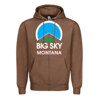 Chestnut big sky montana Zipper Hoodie - linhVisuals
