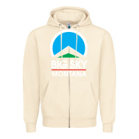 Sandshell big sky montana Zipper Hoodie - linhVisuals