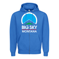 True Royal big sky montana Zipper Hoodie - linhVisuals