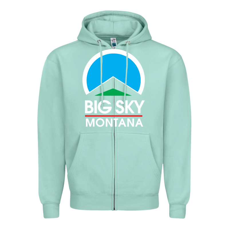 Big Sky Montana Zipper Hoodie by linhVisuals | Teevron