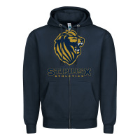 Navy st pius x high school athletics Zipper Hoodie - linhVisuals