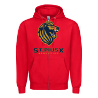Red st pius x high school athletics Zipper Hoodie - linhVisuals