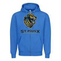 True Royal st pius x high school athletics Zipper Hoodie - linhVisuals