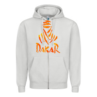 Dove Grey dakar rally Zipper Hoodie - linhVisuals