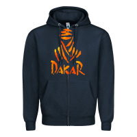 Navy dakar rally Zipper Hoodie - linhVisuals