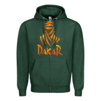 Sports Green dakar rally Zipper Hoodie - linhVisuals
