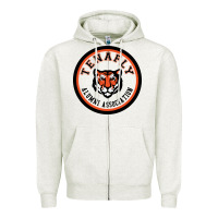Oatmeal Heather tenafly high school Zipper Hoodie - linhVisuals