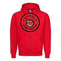 Red tenafly high school Zipper Hoodie - linhVisuals
