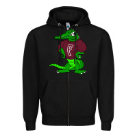 Black foreman high school Zipper Hoodie - linhVisuals