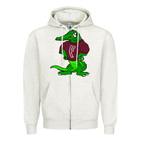 Oatmeal Heather foreman high school Zipper Hoodie - linhVisuals