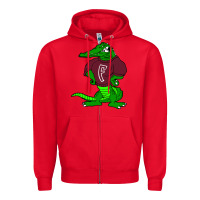 Red foreman high school Zipper Hoodie - linhVisuals