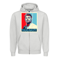 Dove Grey bryce mitchell thug nasty Zipper Hoodie - linhVisuals