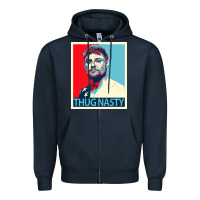 Navy bryce mitchell thug nasty Zipper Hoodie - linhVisuals