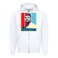 White bryce mitchell thug nasty Zipper Hoodie - linhVisuals