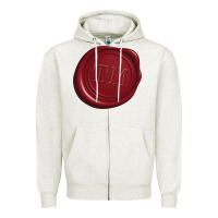 Oatmeal Heather taskmaster seal Zipper Hoodie - linhVisuals