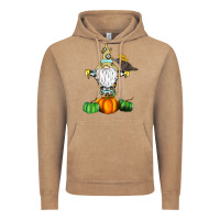 Vintage Coffee Scracrow Vintage Hoodie - CowhideDigitalArt