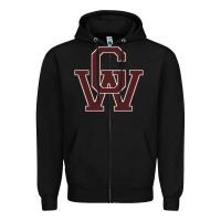 Black george washington high school Zipper Hoodie - linhVisuals