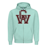 Seafoam george washington high school Zipper Hoodie - linhVisuals