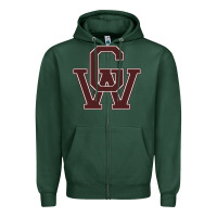 Sports Green george washington high school Zipper Hoodie - linhVisuals