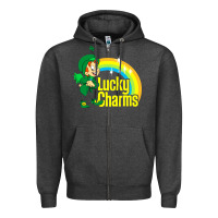 Charcoal Heather lucky charms Zipper Hoodie - linhVisuals