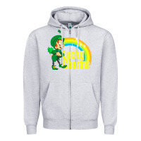 Heather Grey lucky charms Zipper Hoodie - linhVisuals