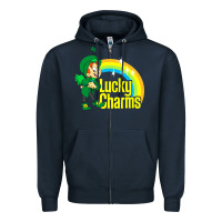 Navy lucky charms Zipper Hoodie - linhVisuals