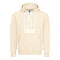 Sandshell mothman   the moon Zipper Hoodie - linhVisuals