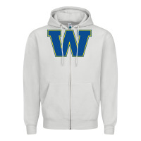 Dove Grey wooster high school Zipper Hoodie - linhVisuals