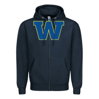 Navy wooster high school Zipper Hoodie - linhVisuals
